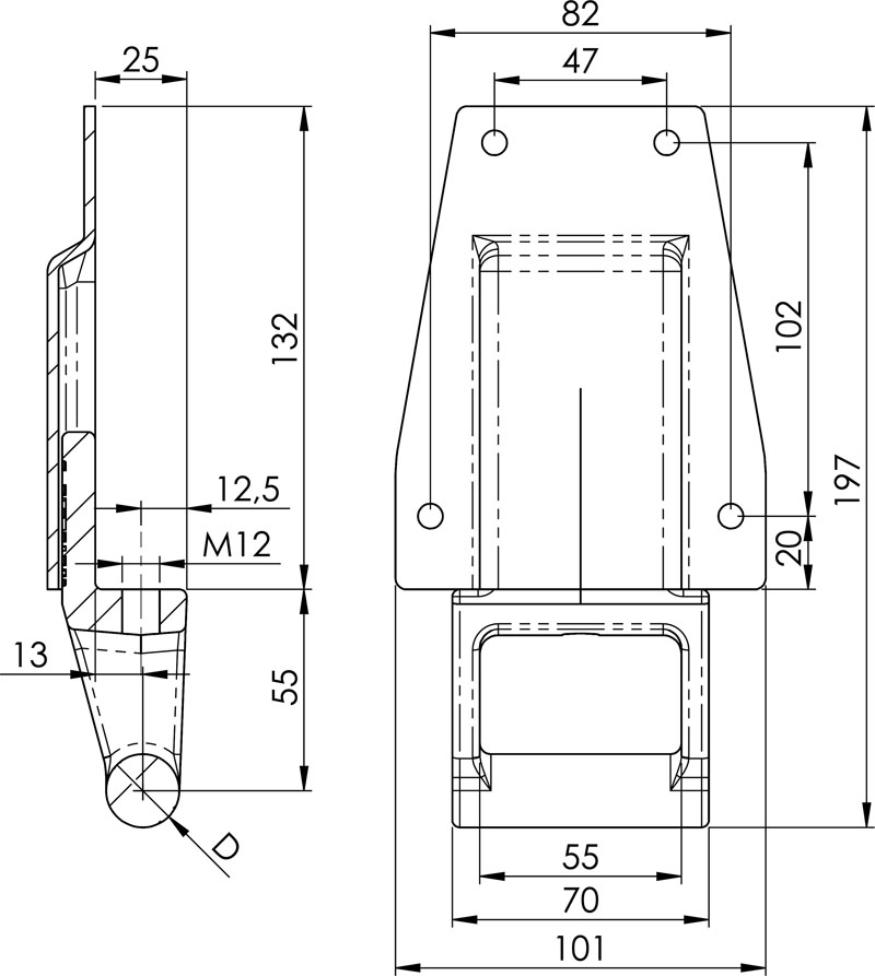 Scharnier Rapid H119E Alu-K30/13