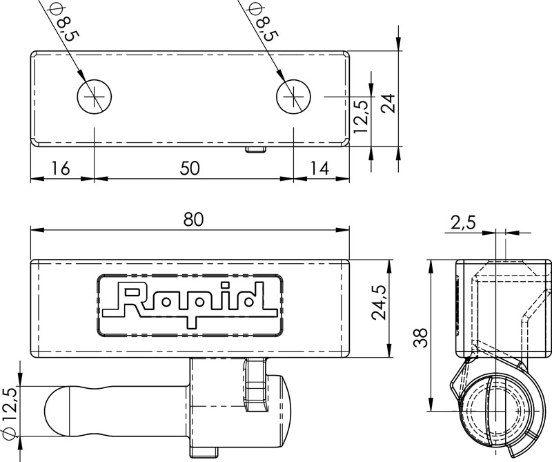 Scharnierbolzen Rapid H871KL