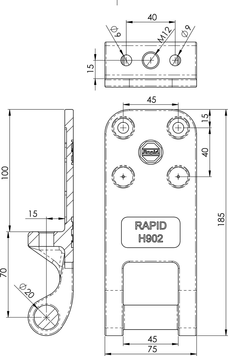 Scharnier Rapid H902