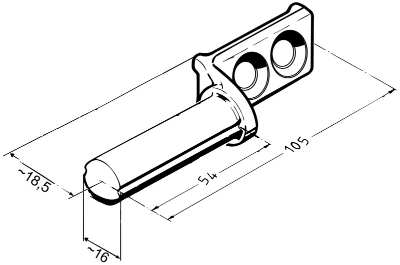 Scharnierbolzen Rapid 25/30 zum Anschrauben
