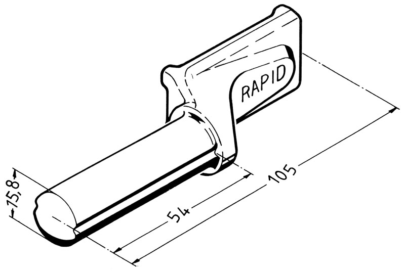Scharnierbolzen Rapid 25/30 zum Anschweissen