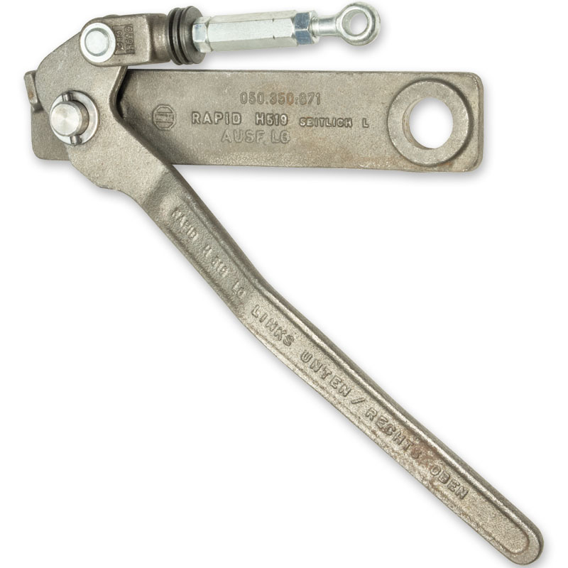 Übertotpunktspanner Rapid H519 seitlich - Hebel lang unten